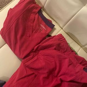 Jockey scrub set xxs pink